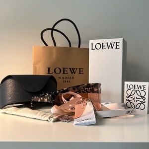 Brand new in box! Loewe sunglasses! Unisex! Reddish tint! 100% authentic!!